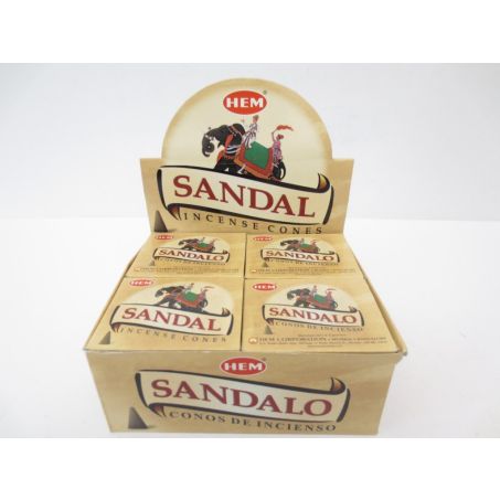 HEM Sandel Wierook Kegels / Cones - Voordeelbox (12 Pakjes / 120 Kegels)