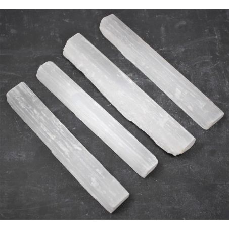 Seleniet Staaf - ca. 10-14cm - Wit - Ruw - Topkwaliteit!