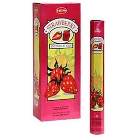 HEM Wierook - Strawberry - Slof / Voordeelbox (6 Pakjes / 120 stokjes)