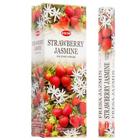 HEM Wierook - Strawberry Jasmine - Slof / Voordeelbox (6 Pakjes / 120 stokjes)
