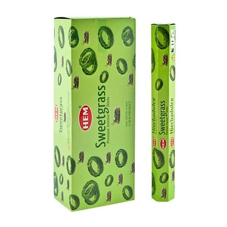 HEM Wierook - Sweetgrass - Slof / Voordeelbox (6 Pakjes / 120 stokjes)