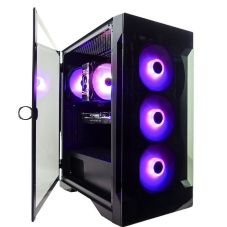 Ryzen 7 5700X Game PC| RTX 5060 8GB|32GB RAM|1TB SSD|INCLUSIEF MS OFFICE 2024|Gaming Computer met Magneet Deur en Nvidia GeForce Videokaart|Gamdias ELITE E2