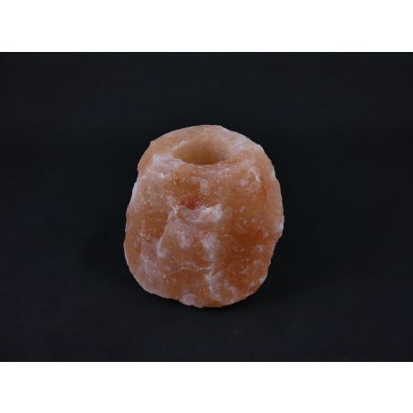 Waxinelichthouder / Theelichthouder Zoutsteen Himalaya - Groot 1-1,5kg 10x8cm