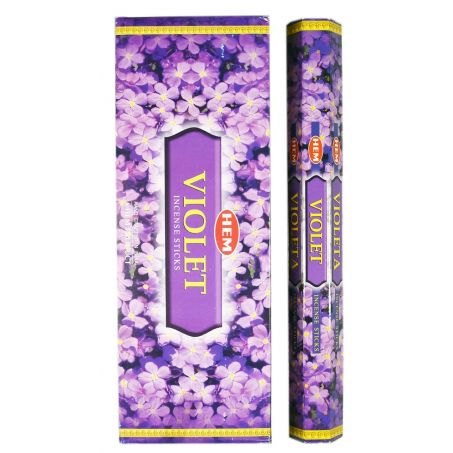 HEM Wierook - Violet - Slof / Voordeelbox (6 Pakjes / 120 stokjes)