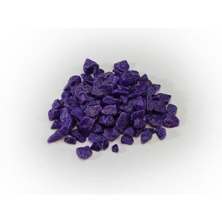 Violette granulaat steentjes 9-13 mm als bodembedekking voor bloempotten en tuindecoratie