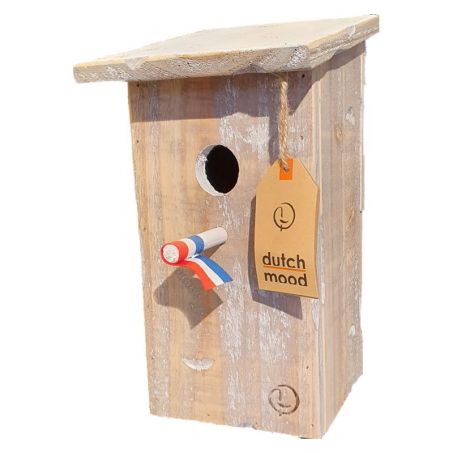 Vogelhuisje met schuindak Dutch Mood