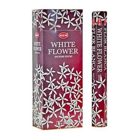 HEM Wierook - White Flower - Slof / Voordeelbox (6 Pakjes / 120 stokjes)