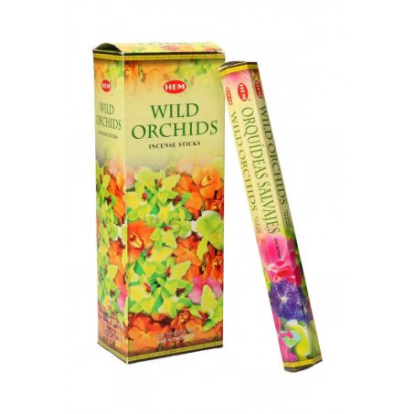 HEM Wierook - Wild Orchids - Slof / Voordeelbox (6 Pakjes / 120 stokjes)