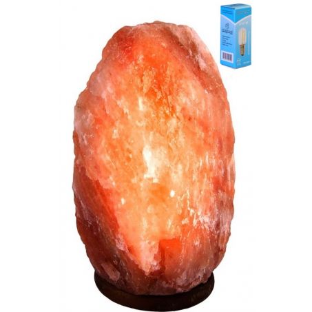 Zoutlamp GROOT XXL 15-18kg met LEDLAMP - Himalaya Zout 100% Natuurlijk - Tafellamp met led lamp van Natuurlijk Haliet Zoutkristal met Sfeervol Warm Licht - Extra Lange Kabel 1.8mtr - c.a. 37x24cm