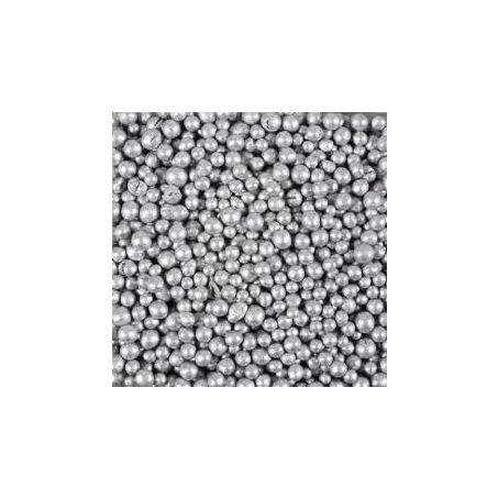 Gekleurde Klei Korrels / Deco Pearls 4-8 mm - ZILVER - Bodembedekking Bloempotten en Plantenbakken - Zak 4 liter