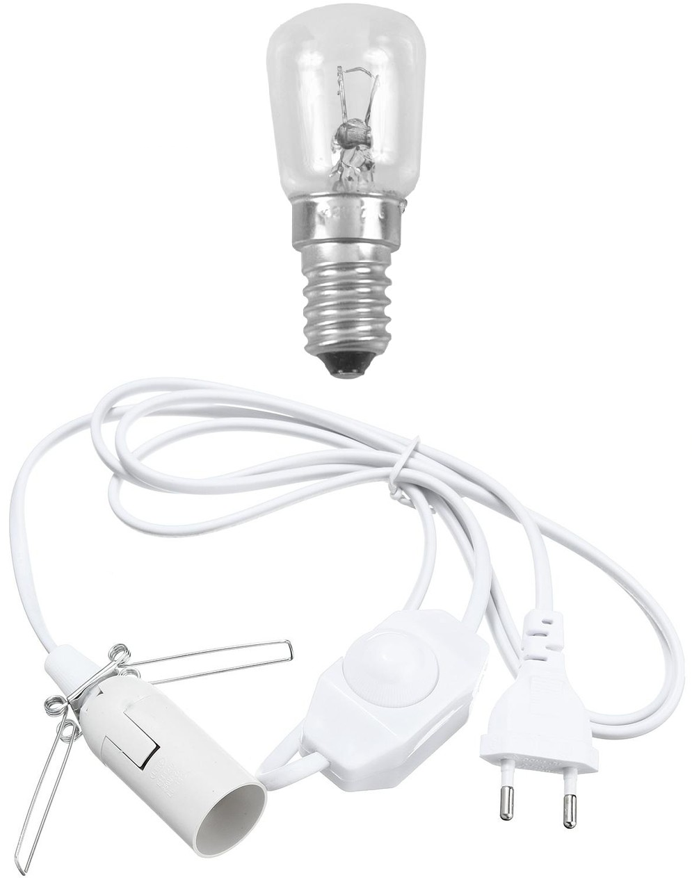 E14 Fitting+Dimmer-schakelaar+Gloeilamp / Armatuur (o.a. voor Zoutlamp)