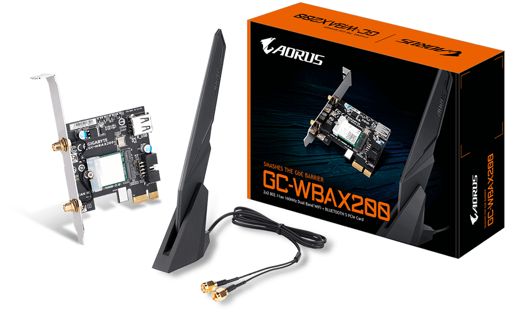 Wifi Bluetooth PCI e Kaart Gigabyte GC WBAX200