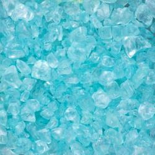 Decoratieve Gekleurde Glassteentjes / Gekleurd Glas - Turquoise / Aqua / Licht Blauw - 4-10mm - 1kg afbeelding