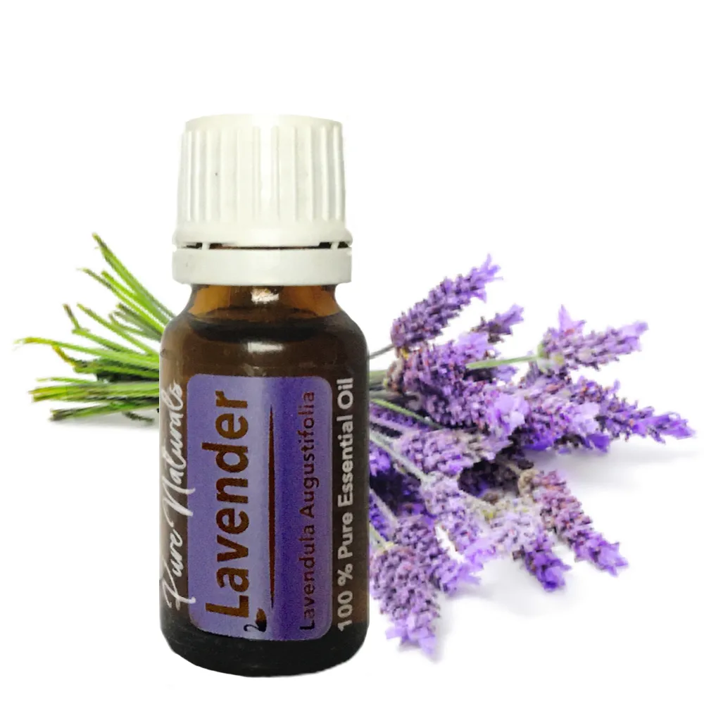 Essentiële Olie Aromatherapie - Biologisch - Lavender (Lavendel) - Flesje 10ml - Pure Naturals