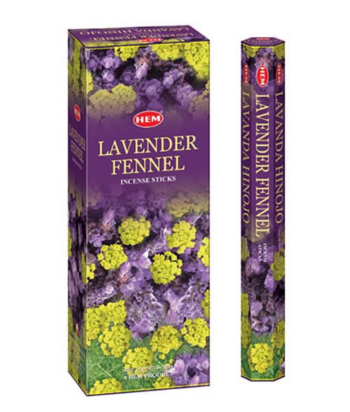 LalaShops HEM Wierook - Lavender Fennel - Slof / Voordeelbox (6 Pakjes / 120 stokjes)