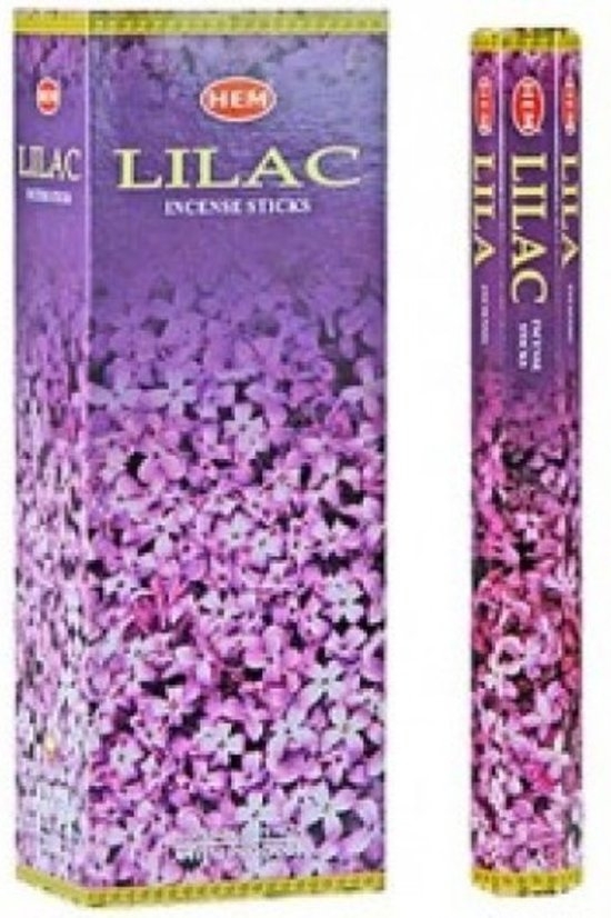 LalaShops HEM Wierook - Lilac - Slof / Voordeelbox (6 Pakjes / 120 stokjes)