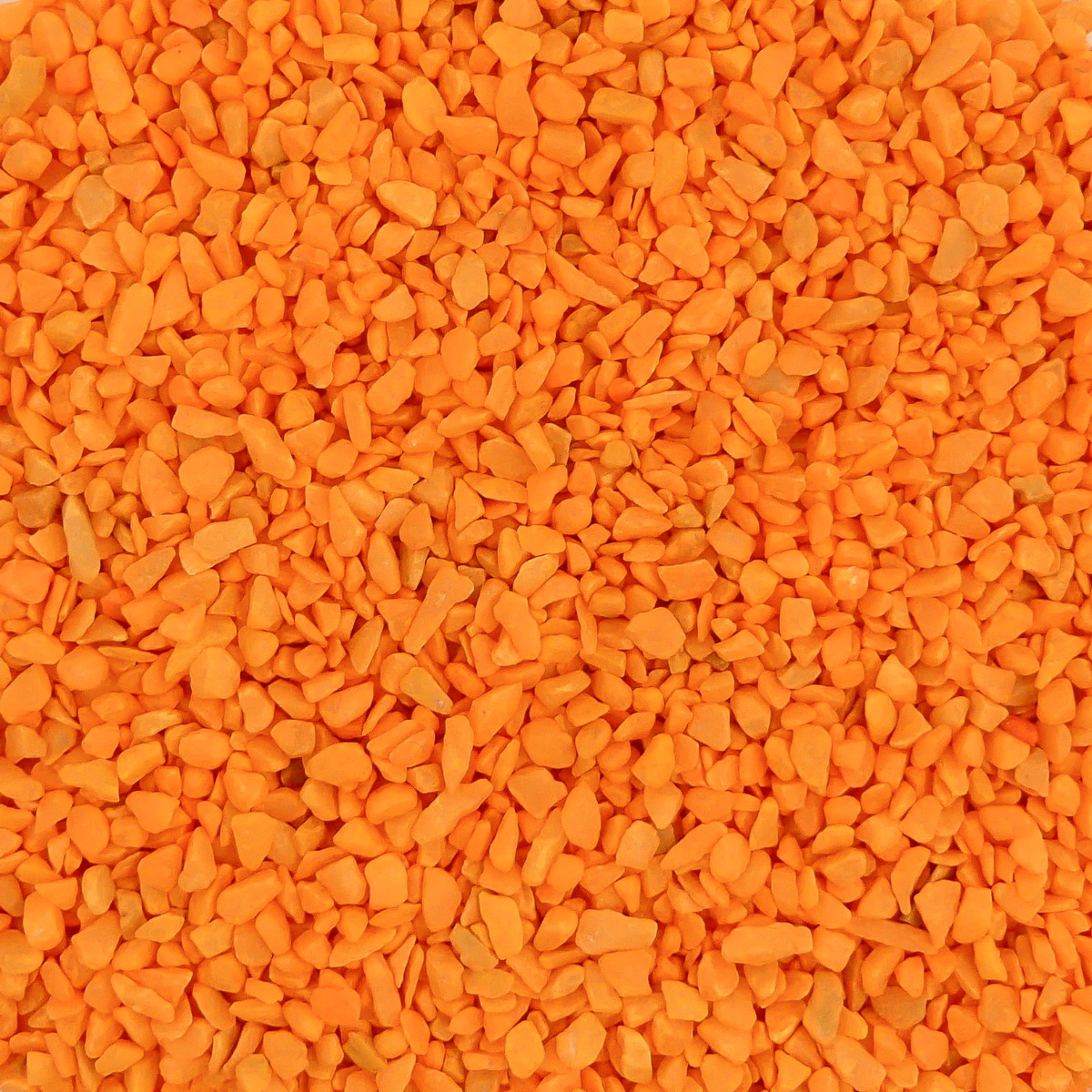 Gekleurde Steentjes 4-6mm - Granulaat - ORANJE - Bodembedekking voor Bloempotten en Plantenbakken - 1KG afbeelding