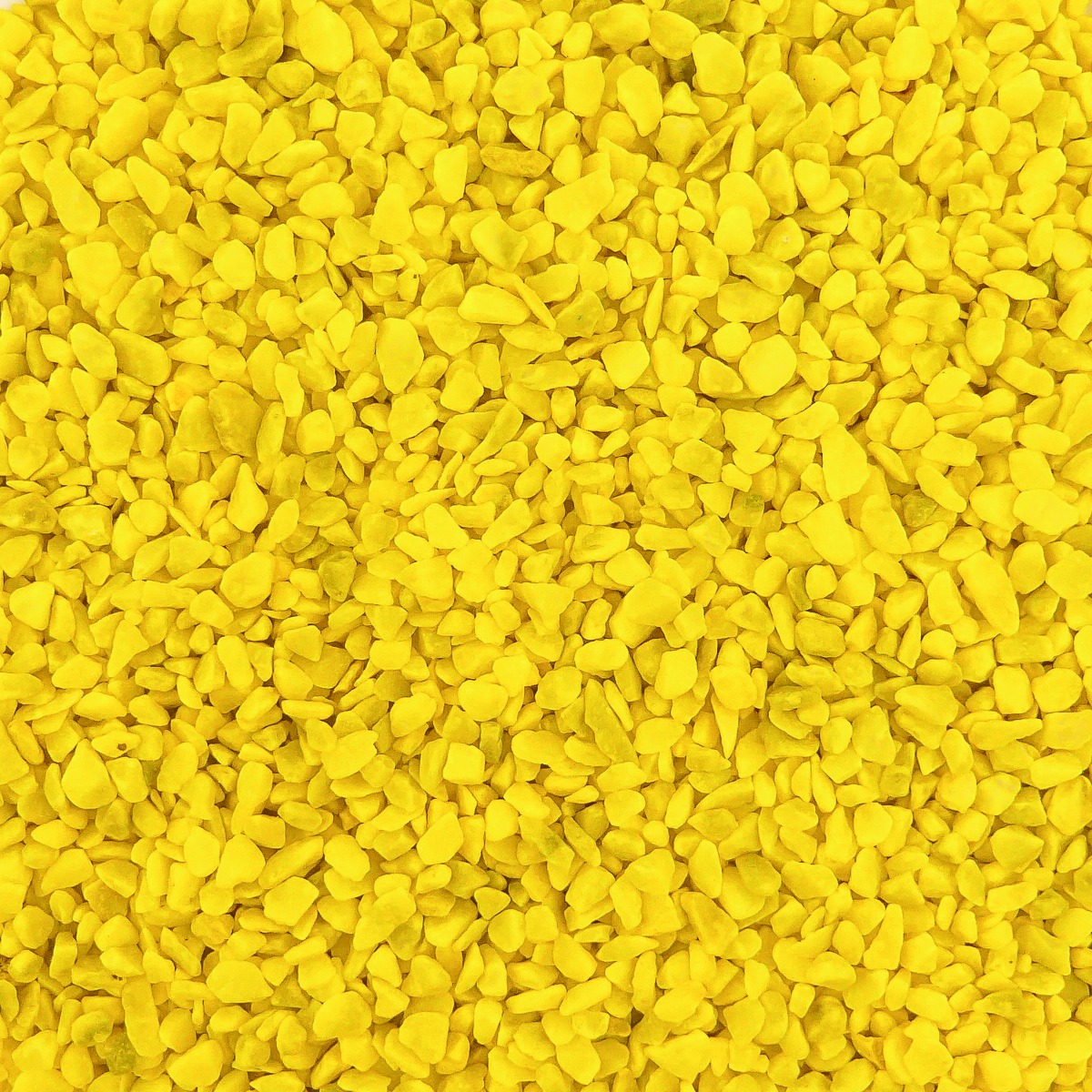 Gekleurde Steentjes 4-6mm - Granulaat - GEEL - Bodembedekking voor Bloempotten en Plantenbakken - 1KG afbeelding