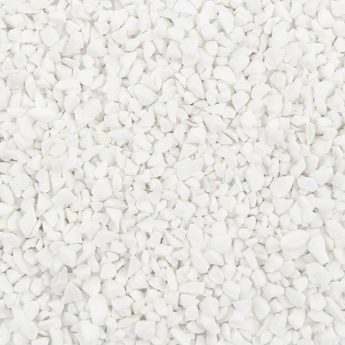 Gekleurde Steentjes 4-6mm - Granulaat - WIT - Bodembedekking voor Bloempotten en Plantenbakken - 1KG afbeelding