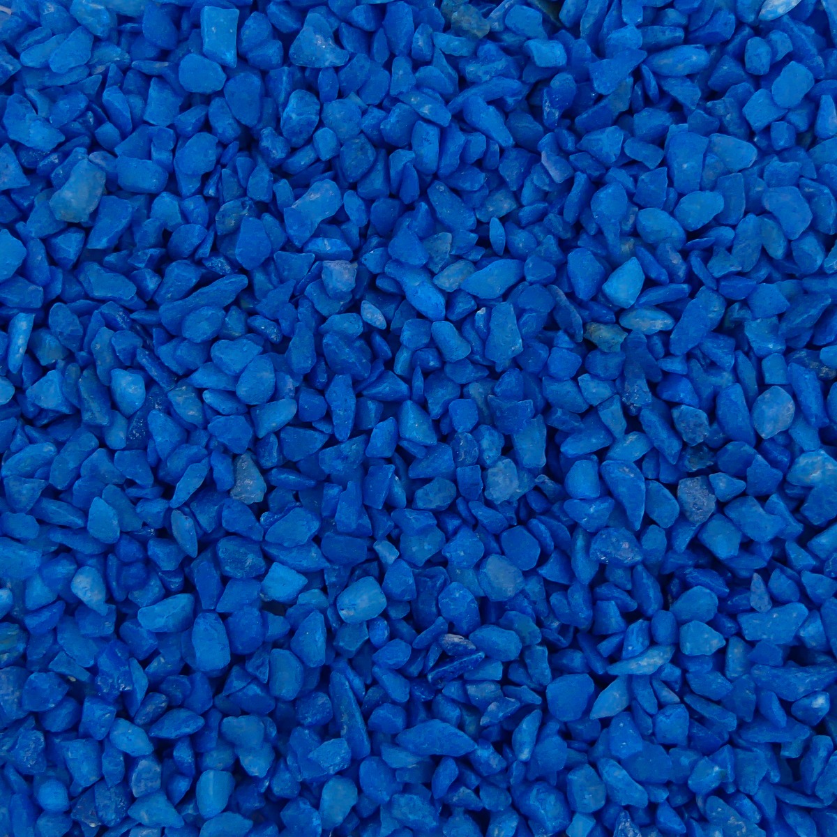 Gekleurde Steentjes 4-6mm - Granulaat - DONKER BLAUW - Bodembedekking voor Bloempotten en Plantenbakken - 1KG afbeelding