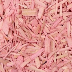 Houtsnippers Gekleurd Klein / Decochips 10-20mm -  LICHT ROZE - Bodembedekking Bloempotten en Plantenbakken - Zak 5 ltr afbeelding