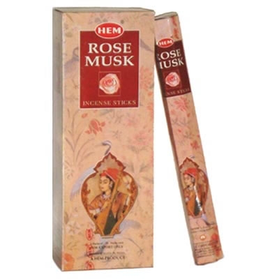 LalaShops HEM Wierook - Rose Musk - Slof / Voordeelbox (6 Pakjes / 120 stokjes)