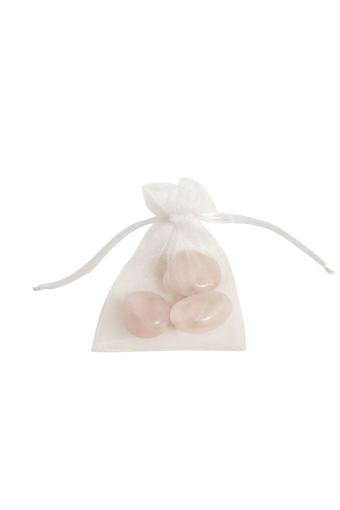 Set van 3 Rozenkwarts Getrommelde Stenen – 15–25 mm (A-kwaliteit) afbeelding