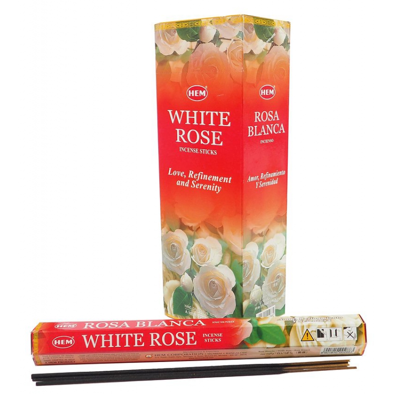 LalaShops HEM White Rose Wierook (pakje á 20 stokjes)