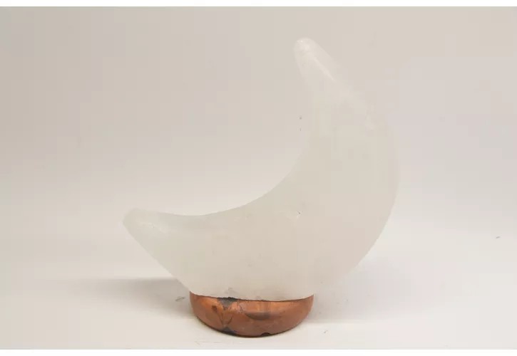 Zoutlamp Maan - Wit - Met Aan/Uit Schakelaar - Led Lampje